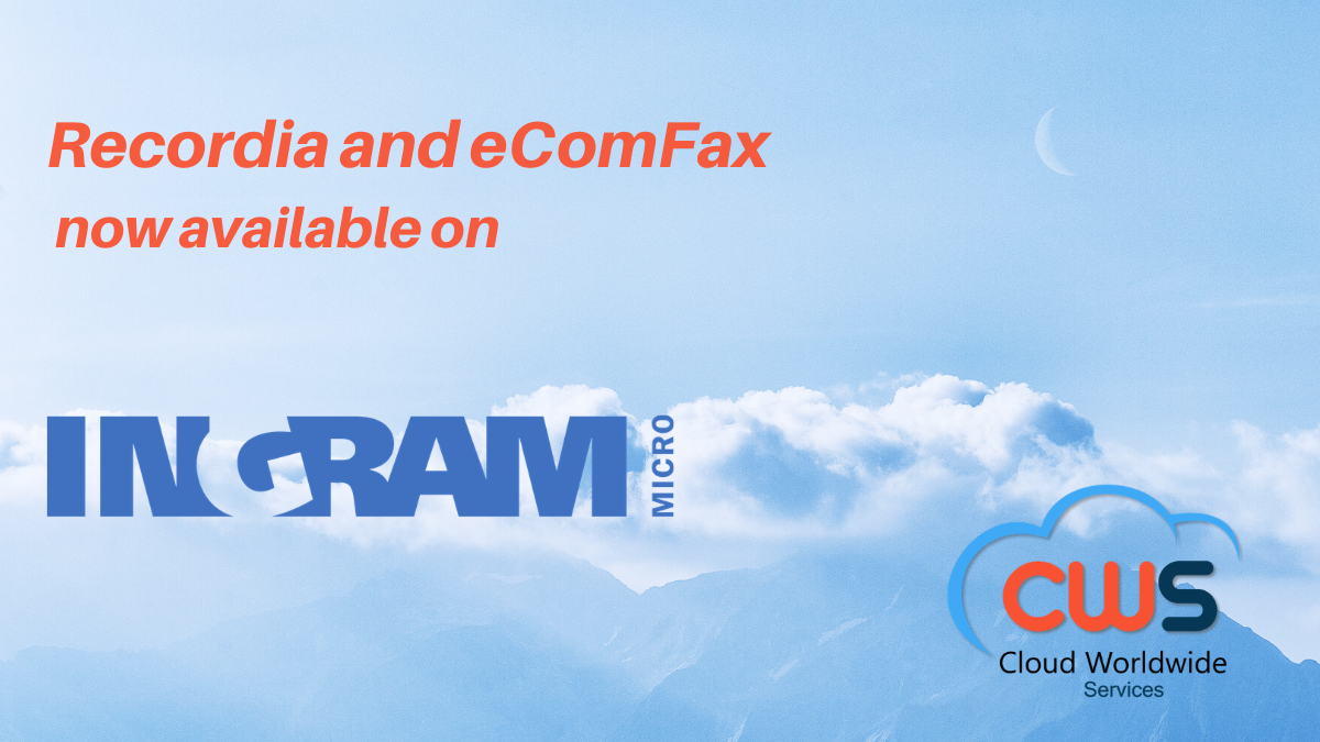 Recordia and eComFax now available in Ingram Micro Cloud marketplace